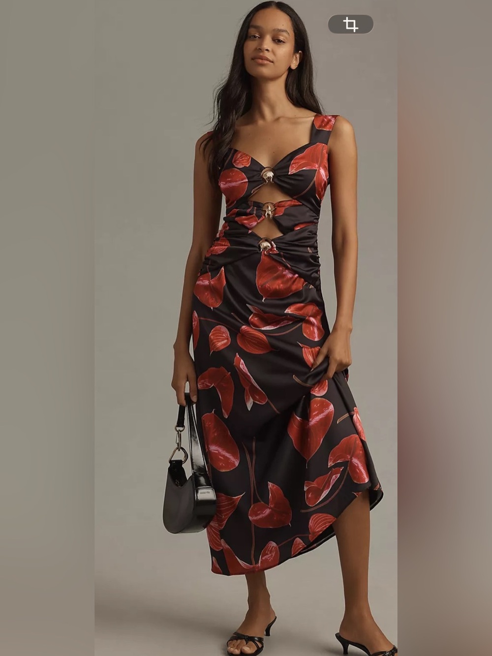NWT Anthropologie size M sleeveless cut out maxi dress